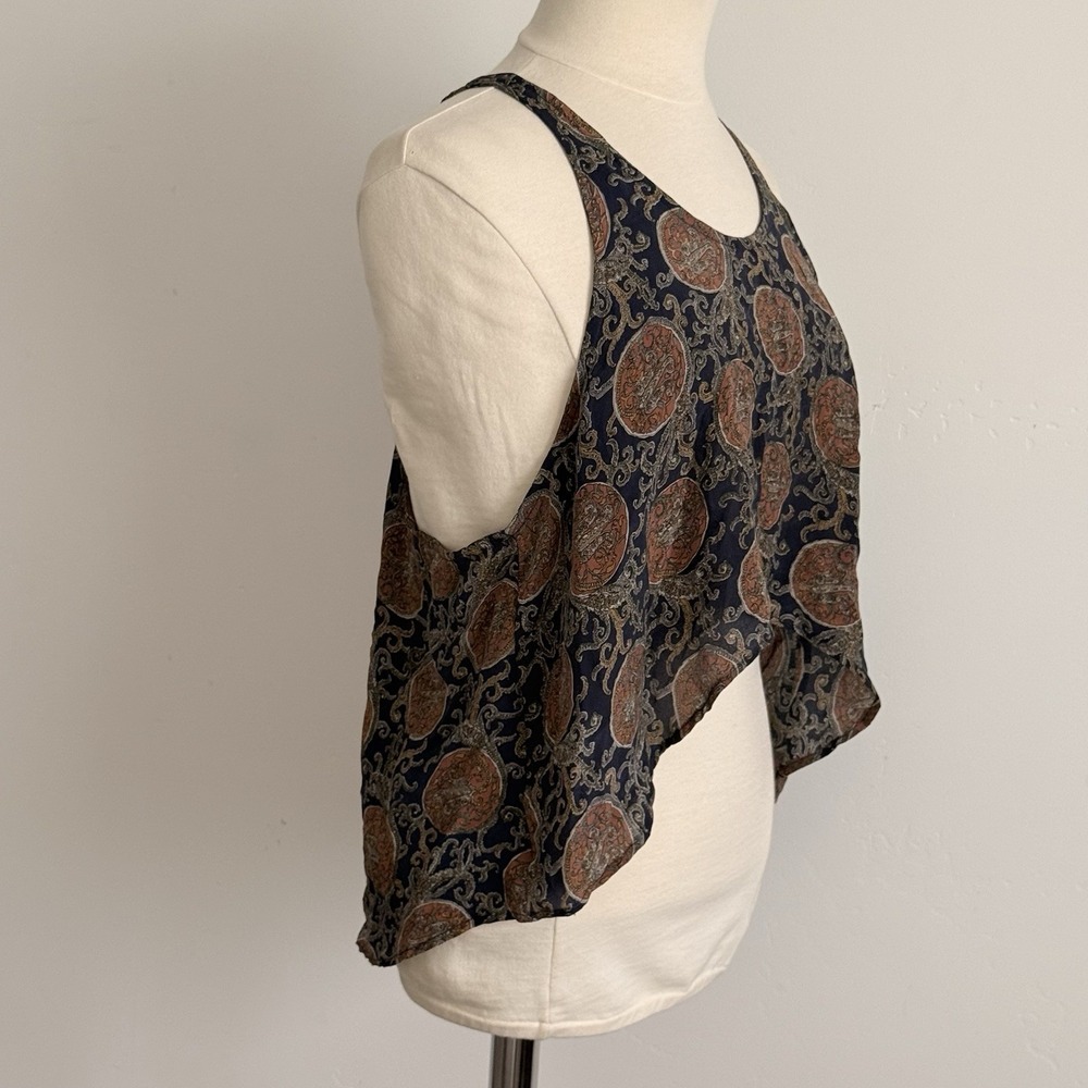 Sun Child Silk Tank Top S/M Festival Boho Fairy Celestial Luxury Quality Whimsi